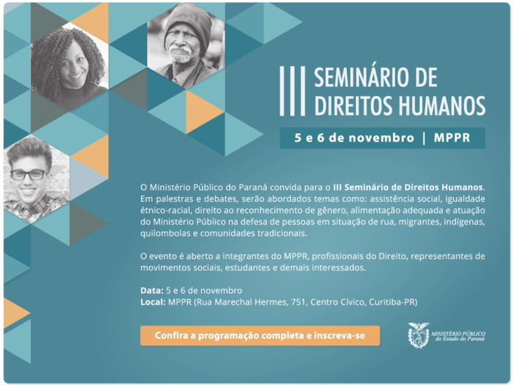 convite para o terceiro seminrio de direitos humanos