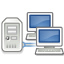 Imagem de dois computadores