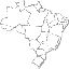 ìcone mapa do Brasil com estados brasileiros