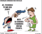 A onda de violncia que atinge escolas no Brasil tambm  vista em outras partes do mundo. Nos ltimos tempos, casos de jovens assassinados em nossas escolas se alternam com notcias de matanas mltiplas em colgios norte-americanos. H notcias de agresses tambm contra professores.