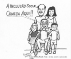 "O que  incluso?  a nossa capacidade de entender e reconhecer o outro e, assim, ter o privilgio de conviver e compartilhar com pessoas diferentes de ns. A educao inclusiva acolhe todas as pessoas, sem exceo.  para o estudante com deficincia fsica, para os que tm comprometimento mental, para os superdotados, para todas as minorias e para a criana que  discriminada por qualquer outro motivo. Costumo dizer que estar junto  se aglomerar no cinema, no nibus e at na sala de aula com pessoas que no conhecemos. J incluso  estar com,  interagir com o outro." Maria Teresa gler Mantoan, professora da Faculdade de Educao da Universidade Estadual de Campinas (UNICAMP)  Observao: O cartum abaixo  parte do livro "Viso e Reviso, Conceito e Pr-Conceito" e a autorizao do autor foi concedida para uso educacional. Para a utilizao comercial do mesmo, favor solicitar autorizao do autor atravs de e-mail:ricardoferraz33@gmail.com.