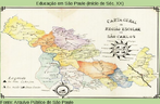 Mapa da regio de So Carlos, que estava no relatrio da Delegacia Regional da cidade, em 1943.