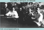 Lev Semenovitch Vygotsky(1896-1934), advogado e psiclogo russo, enfatizava o papel da linguagem e do processo histrico social no desenvolvimento do indivduo. Sua questo central  a aquisio de conhecimentos pela interao do sujeito com o meio. Para ele, o sujeito no  apenas ativo, mas se tambm interativo, pois adquire conhecimentos a partir de relaes intra e interpessoais.  na troca com outros sujeitos que o conhecimento e as amigos jornalistas (1920).