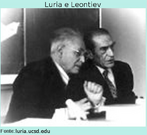 Luria foi convidado, em 1924, a se juntar ao corpo de jovens cientistas do recm criado Instituto de Psicologia de Moscou. L se associou a Alxis Leontiev com o objetivo de estudar as bases materiais do fenmeno humano, usando basicamente as concepes pavlovianas.  Foto da dcada de 70.