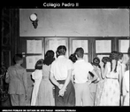 Foto do incio das aulas no Colgio Pedro II, em 20/03/1953.